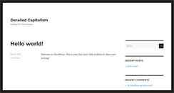 Desktop Screenshot of derailedcapitalism.com
